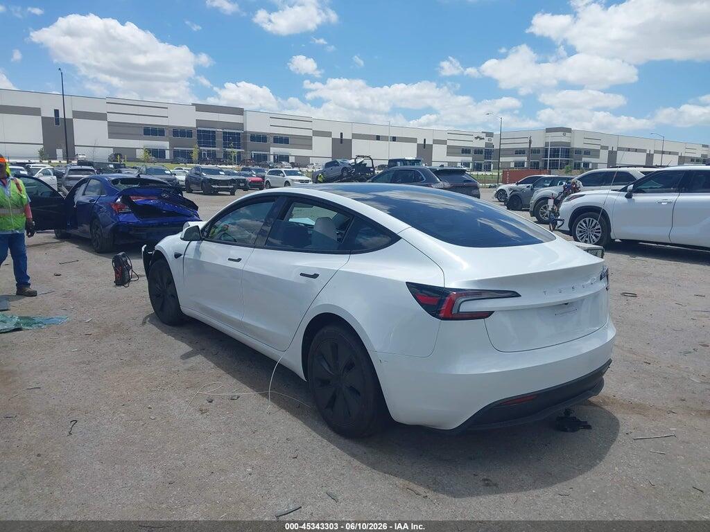 5YJ3E1EA0SF030786 2025 TESLA MODEL 3 photo no. 3