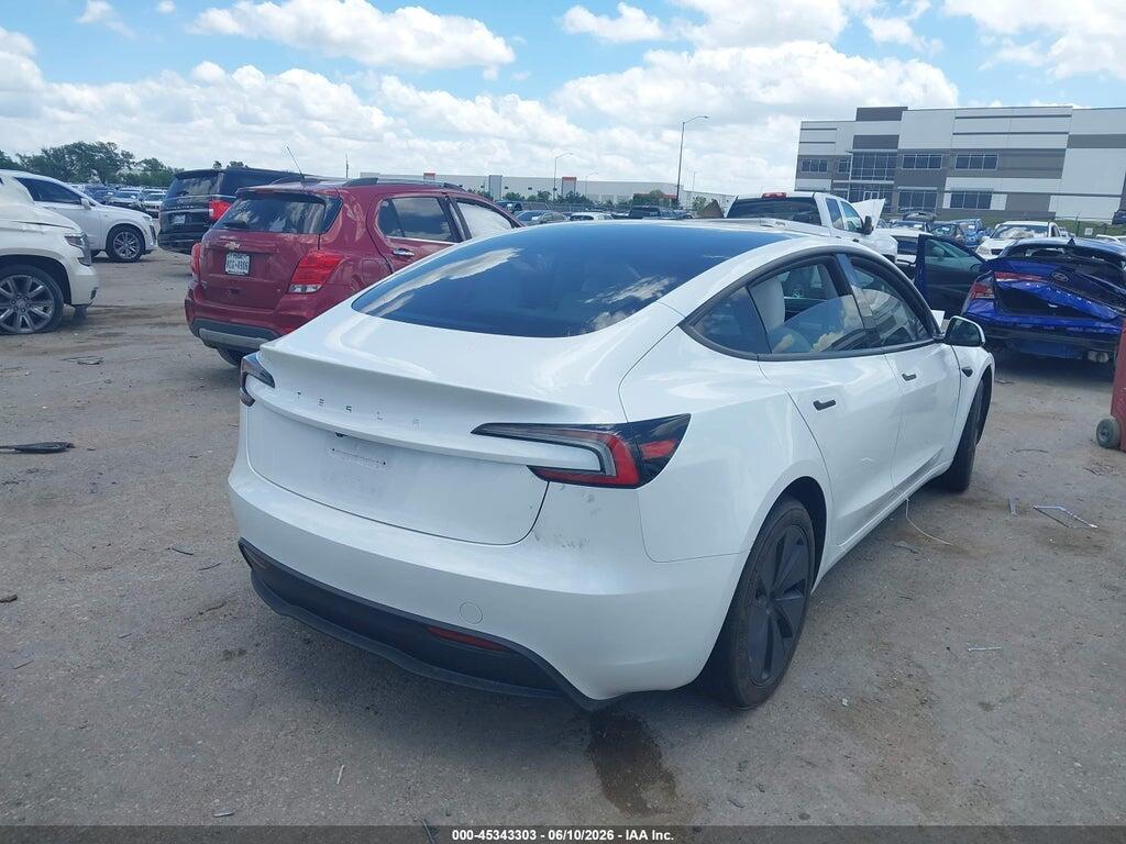 5YJ3E1EA0SF030786 2025 TESLA MODEL 3 photo no. 4