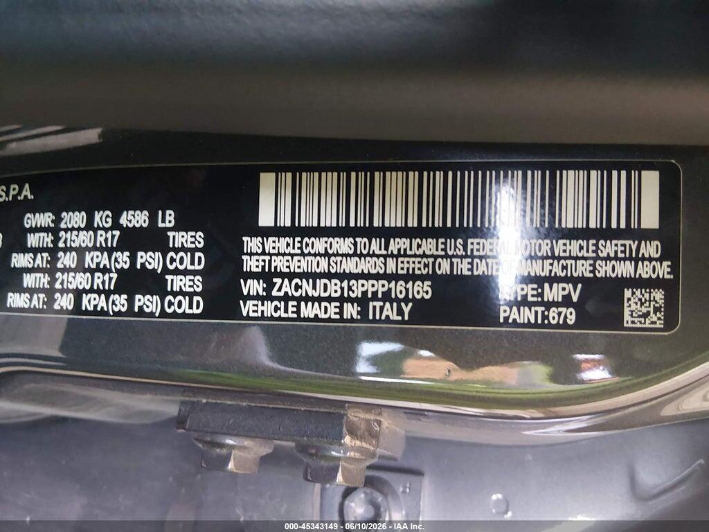 ZACNJDB13PPP16165 2023 JEEP RENEGADE photo no. 9