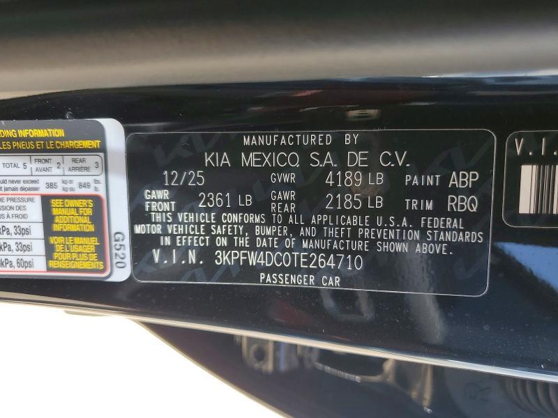 2026 KIA K4 GT-LINE TURBO — Фото 12 из 12