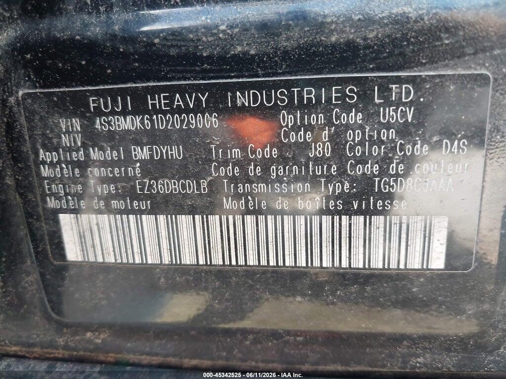 4S3BMDK61D2029006 2013 SUBARU LEGACY photo no. 9