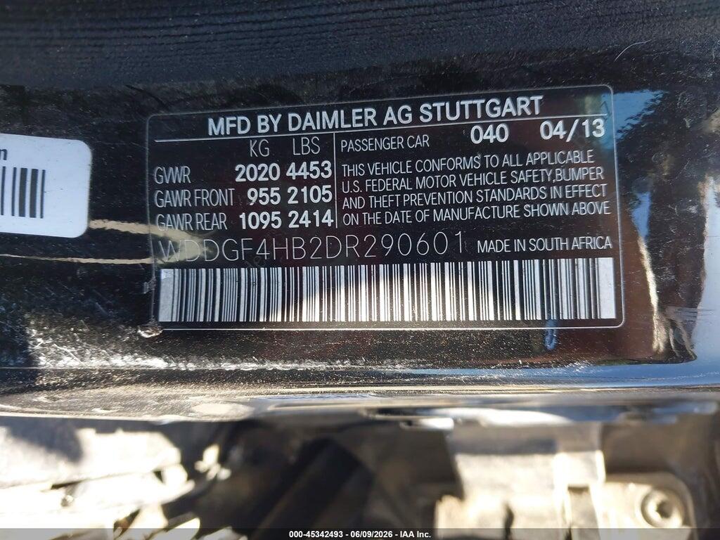 WDDGF4HB2DR290601 2013 MERCEDES-BENZ C 250 photo no. 9