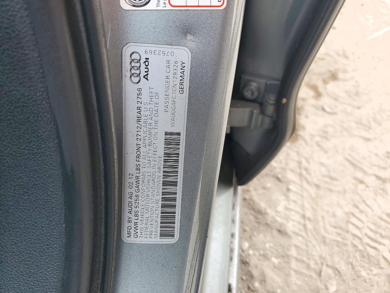 2012 AUDI A6 PREMIUM PLUS — Фото 12 из 12