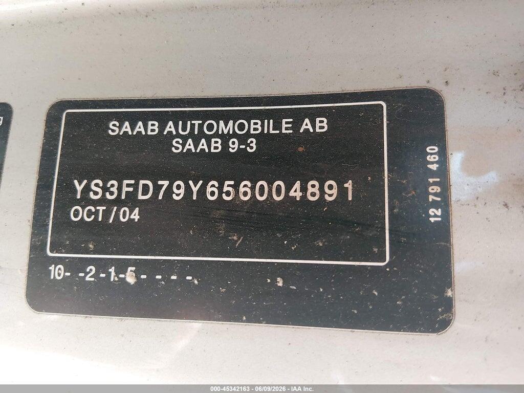 YS3FD79Y656004891 2005 SAAB 9-3 photo no. 9