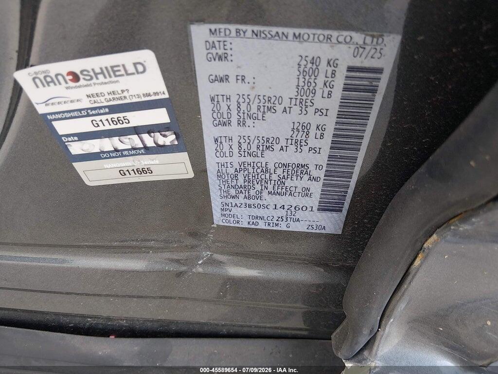 5N1AZ3BS0SC142601 2025 NISSAN MURANO photo no. 9