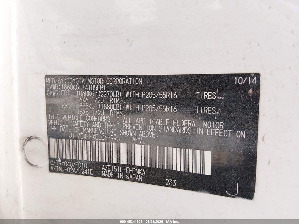 JTLZE4FEXEJ065995 2014 SCION XB photo no. 9