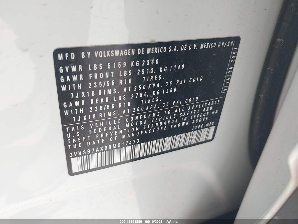 3VV3B7AX6RM017473 2024 VOLKSWAGEN TIGUAN photo no. 9