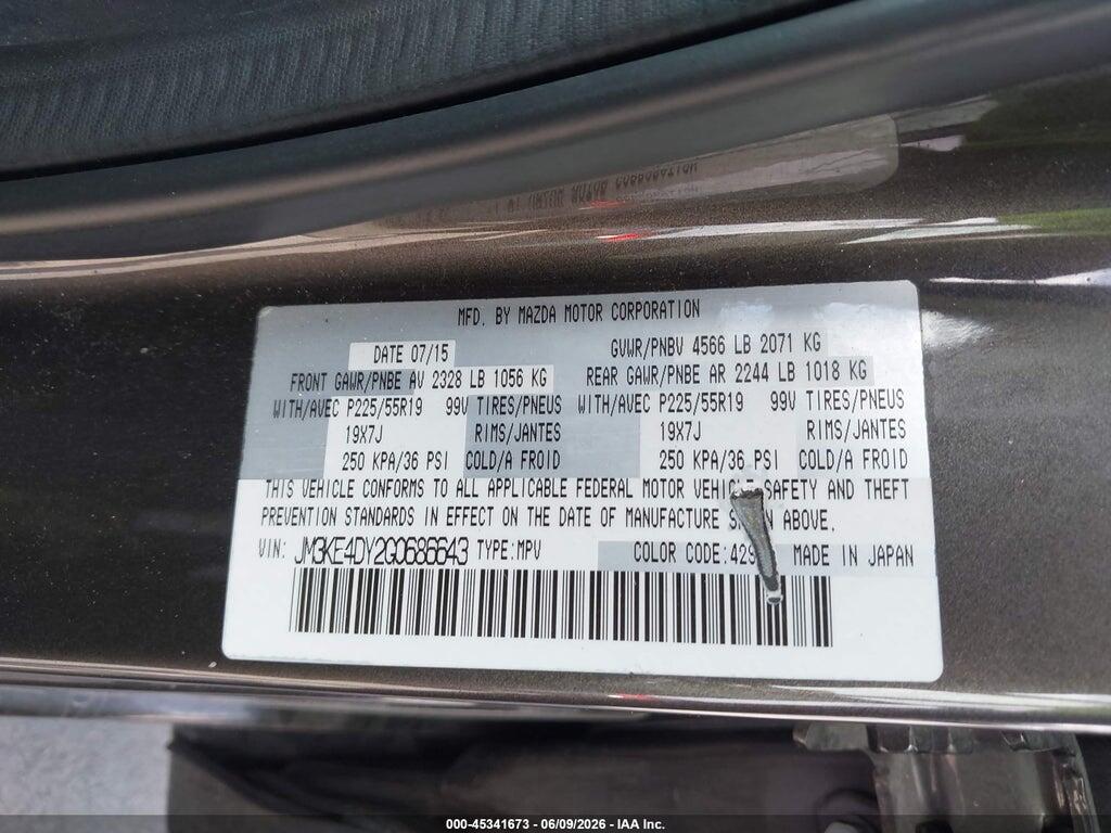 JM3KE4DY2G0686643 2016 MAZDA CX-5 photo no. 9