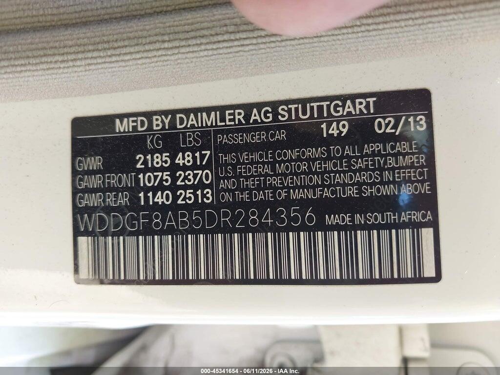 WDDGF8AB5DR284356 2013 MERCEDES-BENZ C 300 photo no. 9
