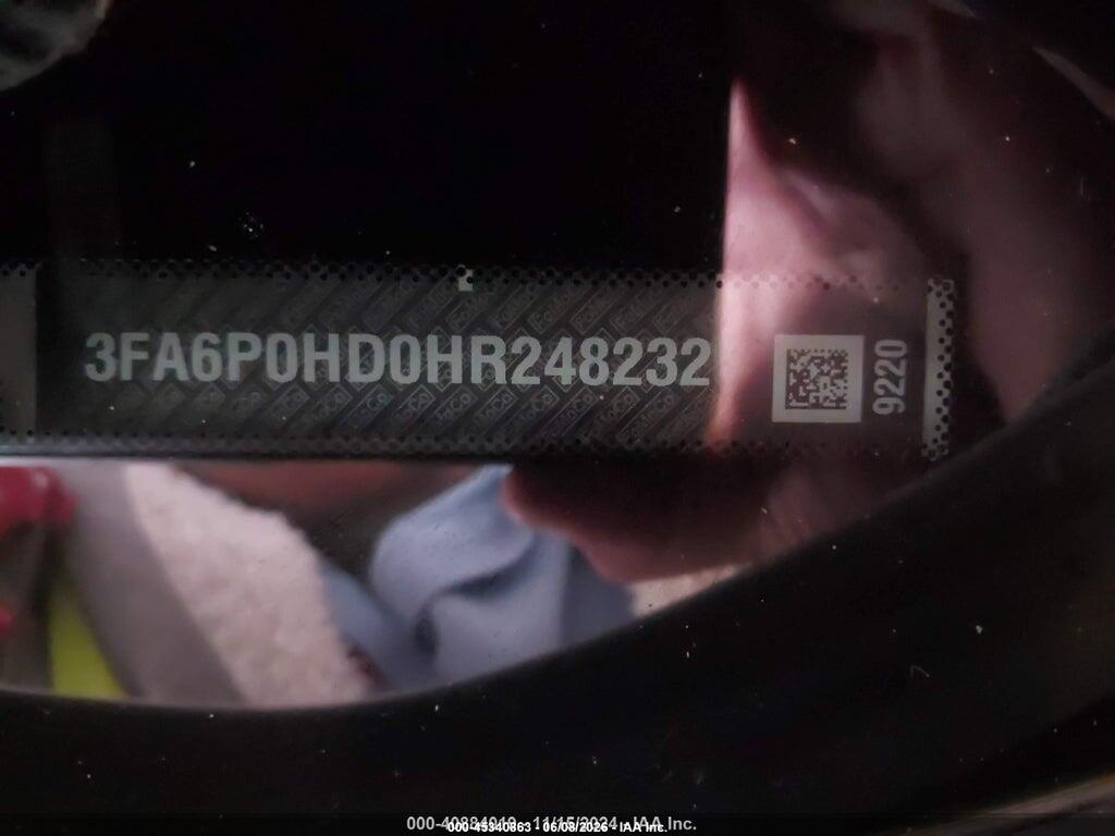 3FA6P0HD0HR248232 2017 FORD FUSION photo no. 9