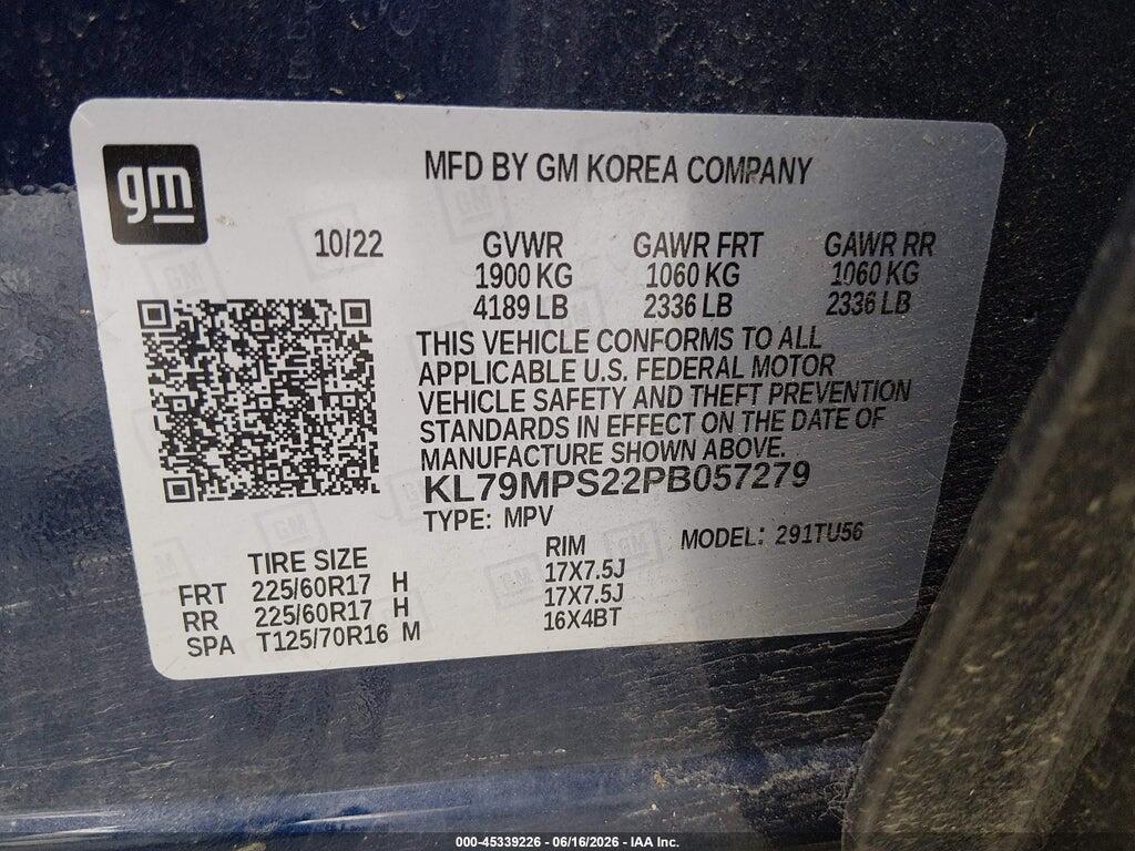 KL79MPS22PB057279 2023 CHEVROLET TRAILBLAZER photo no. 9