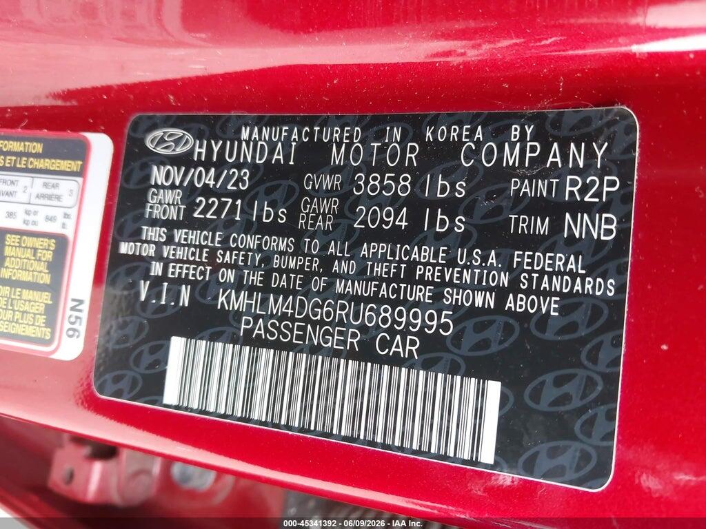 KMHLM4DG6RU689995 2024 HYUNDAI ELANTRA photo no. 9