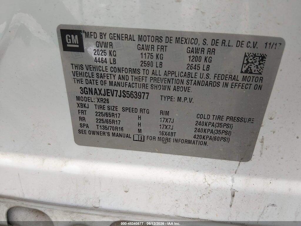 3GNAXJEV7JS563977 2018 CHEVROLET EQUINOX photo no. 9