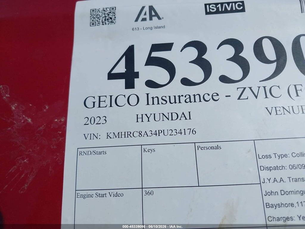 KMHRC8A34PU234176 2023 HYUNDAI VENUE photo no. 9