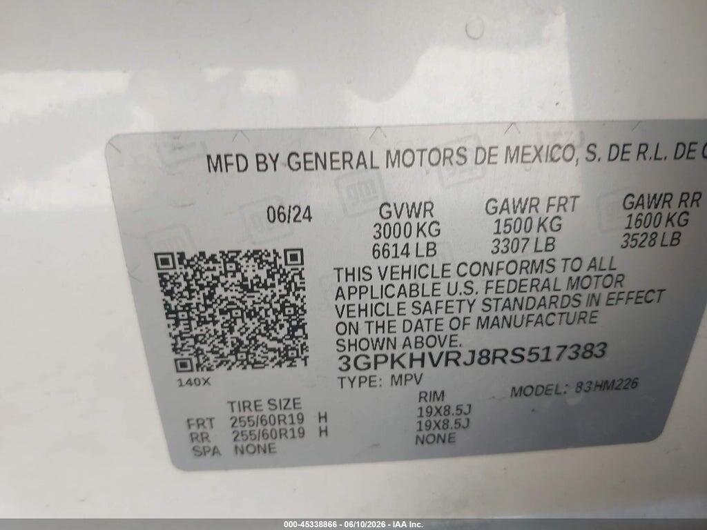 3GPKHVRJ8RS517383 2024 HONDA PROLOGUE photo no. 9