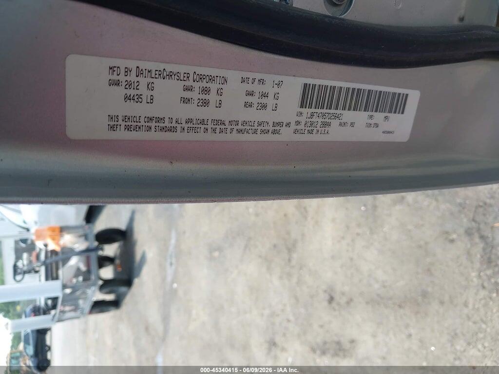1J8FT47057D256421 2007 JEEP COMPASS photo no. 9