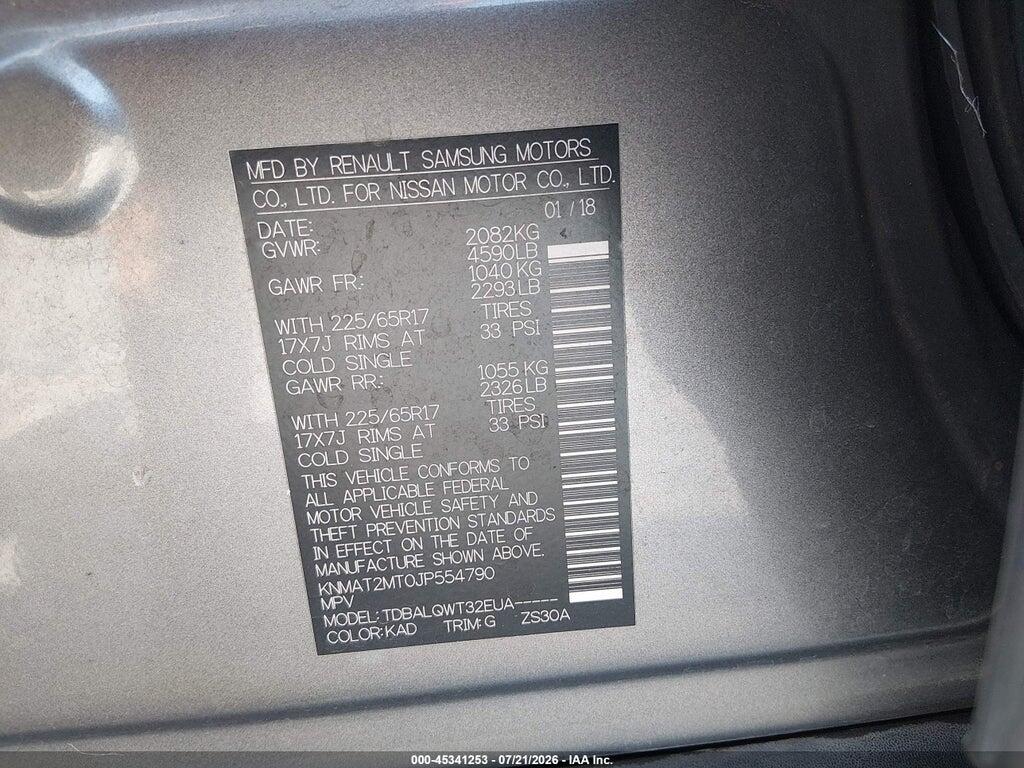 KNMAT2MT0JP554790 2018 NISSAN ROGUE photo no. 9