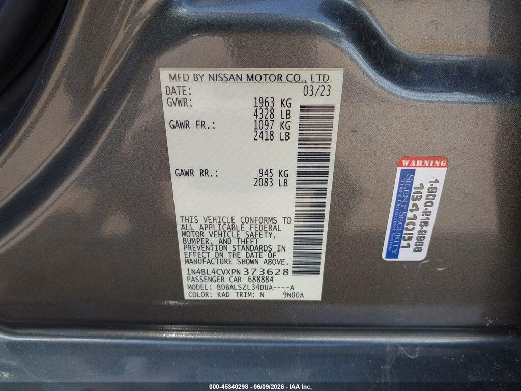 1N4BL4CVXPN373628 2023 NISSAN ALTIMA photo no. 9