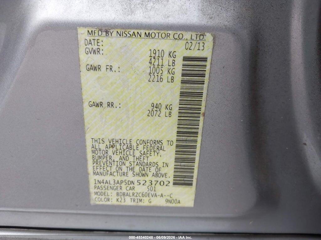 1N4AL3AP5DN523702 2013 NISSAN ALTIMA photo no. 9