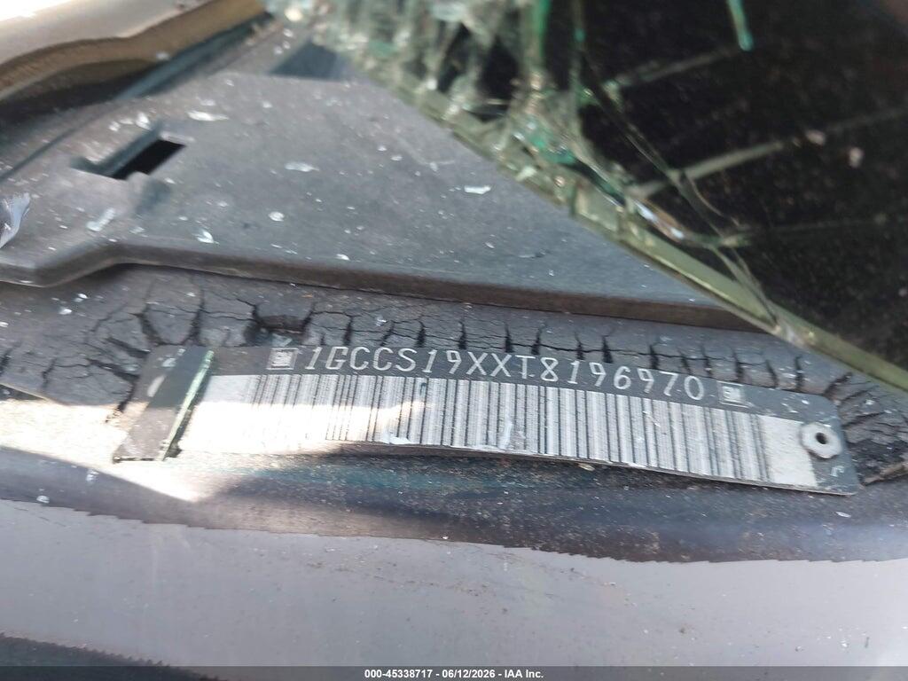 1GCCS19XXT8196970 1996 CHEVROLET S TRUCK photo no. 9