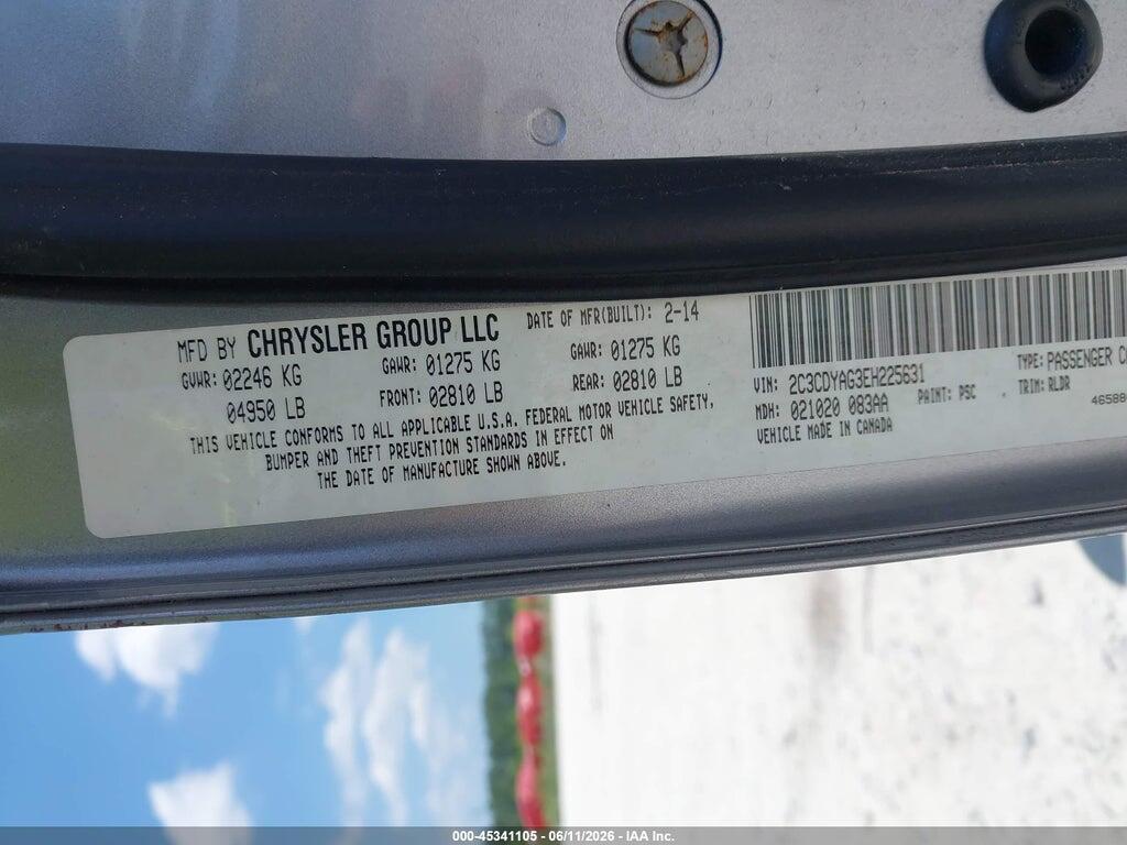 2C3CDYAG3EH225631 2014 DODGE CHALLENGER photo no. 9