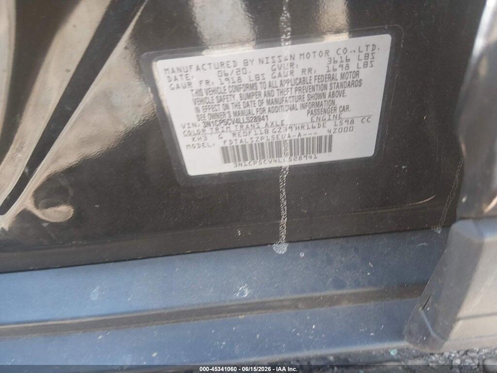 3N1CP5CV4LL528941 2020 NISSAN KICKS photo no. 9