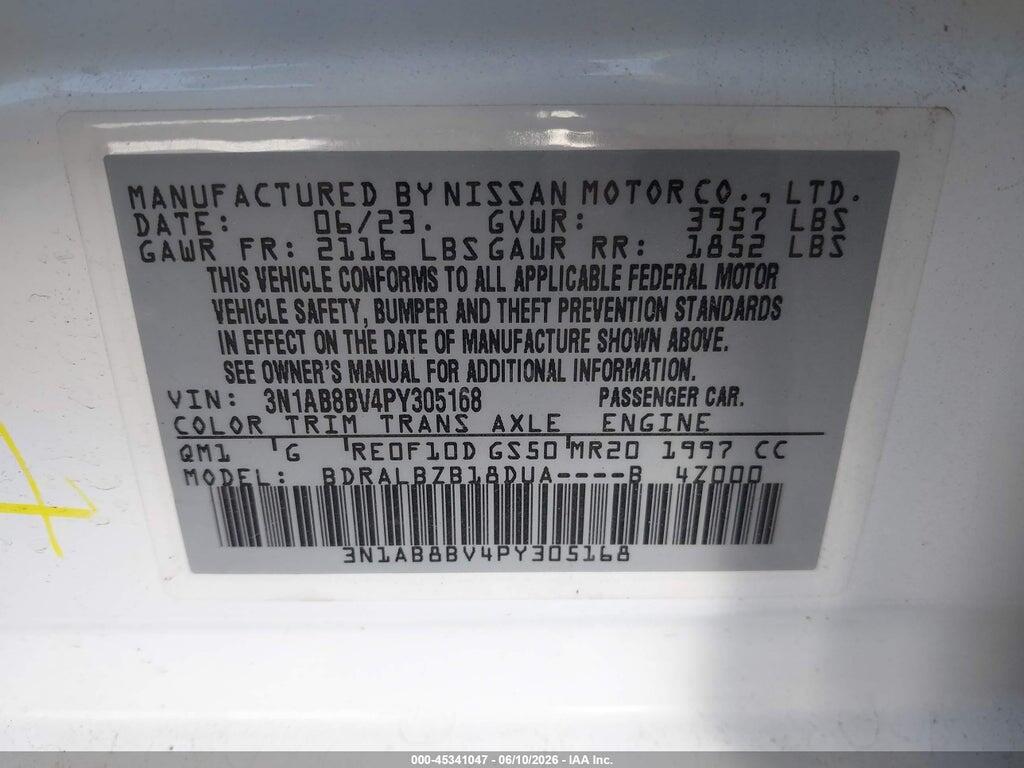 3N1AB8BV4PY305168 2023 NISSAN SENTRA photo no. 9