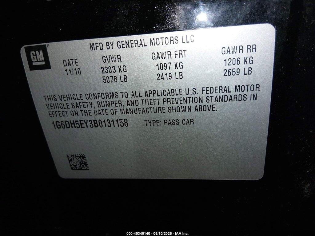 1G6DH5EY3B0131158 2011 CADILLAC CTS photo no. 9