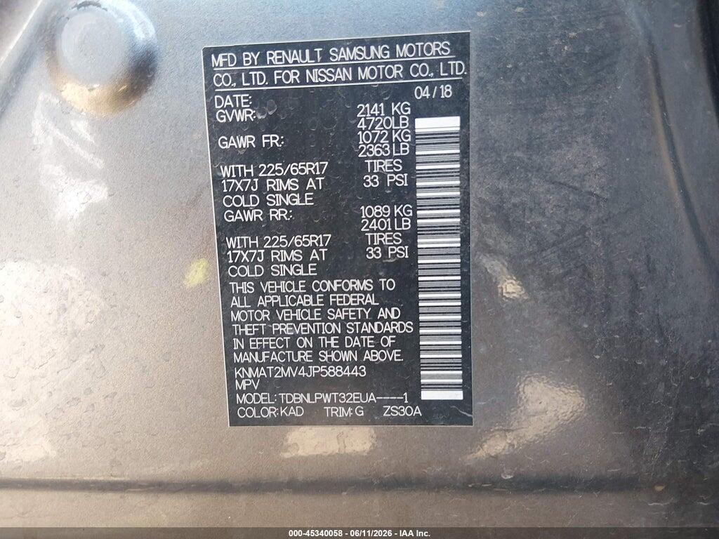 KNMAT2MV4JP588443 2018 NISSAN ROGUE photo no. 9