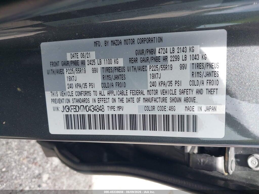 JM3KFBDM7M0434848 2021 MAZDA CX-5 photo no. 9