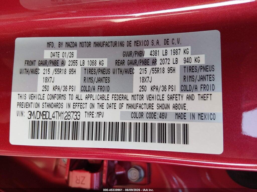 3MVDMBDL4TM128733 2026 MAZDA CX-30 photo no. 9