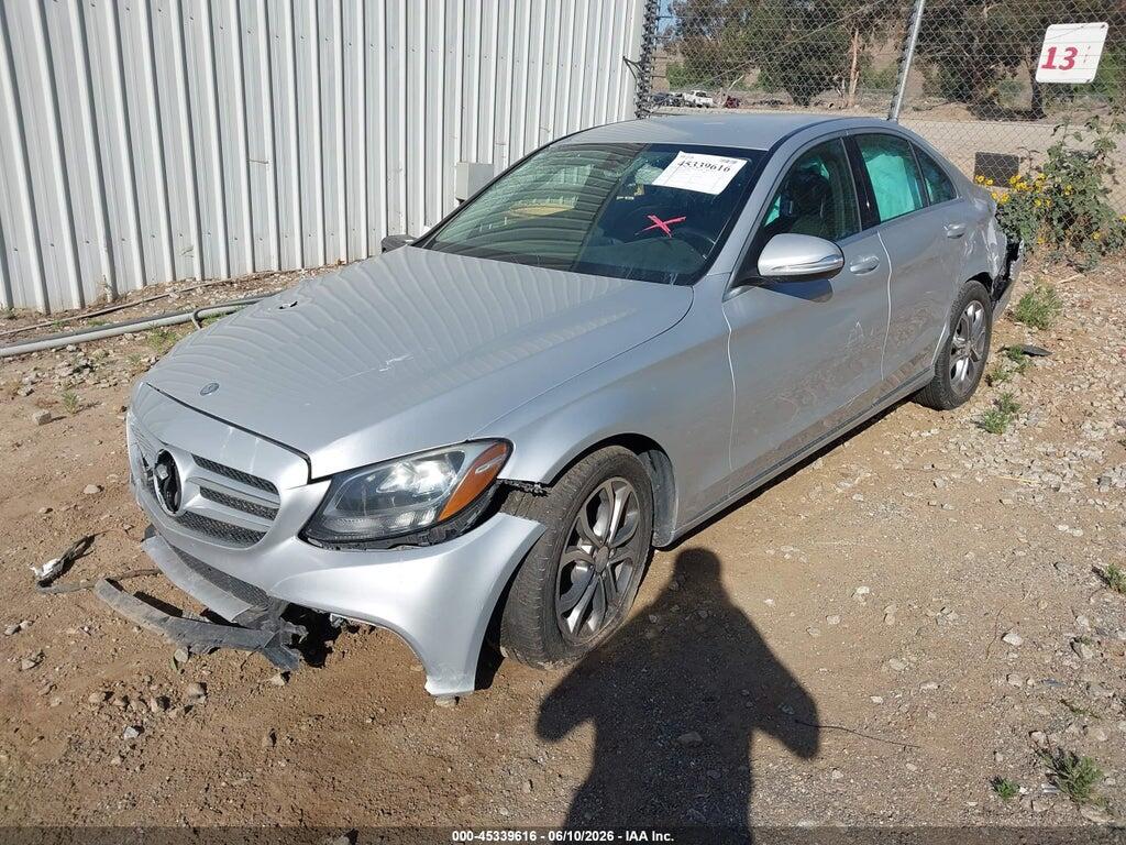 55SWF4JB7FU054405 2015 MERCEDES-BENZ C 300 photo no. 2