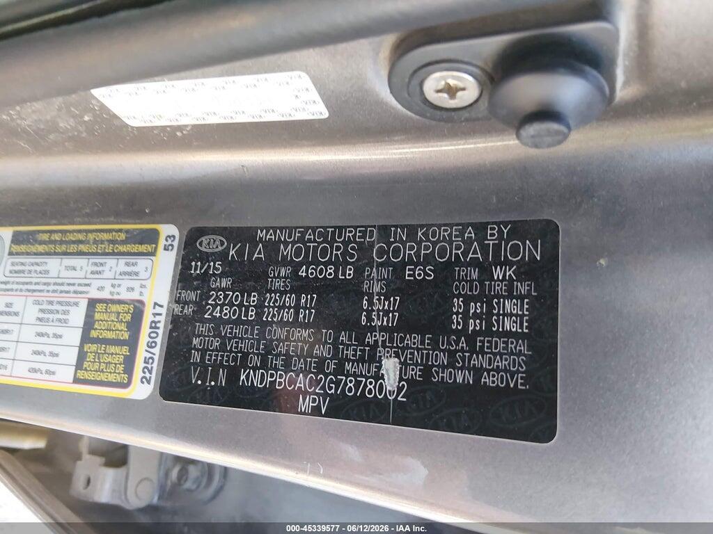 KNDPBCAC2G7878002 2016 KIA SPORTAGE photo no. 9