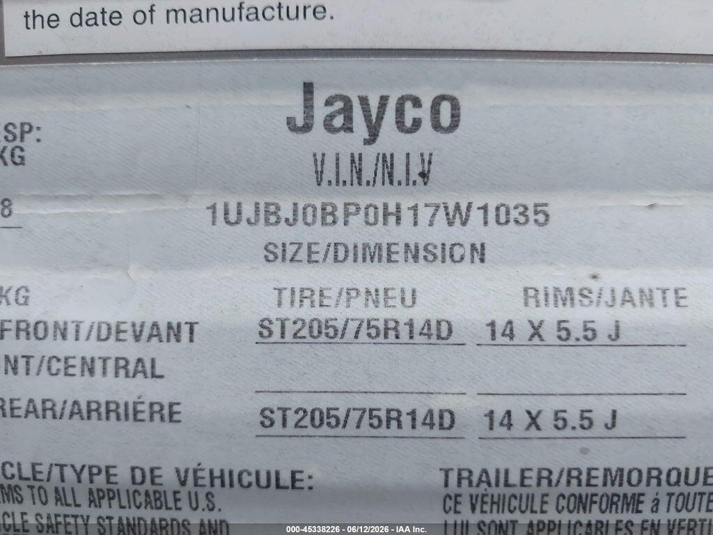 1UJBJ0BP0H17W1035 2017 JAYCO JAY FLIGHT photo no. 9