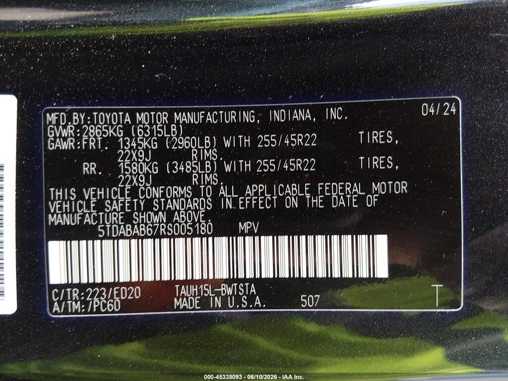 5TDABAB67RS005180 2024 LEXUS TX 500H photo no. 9