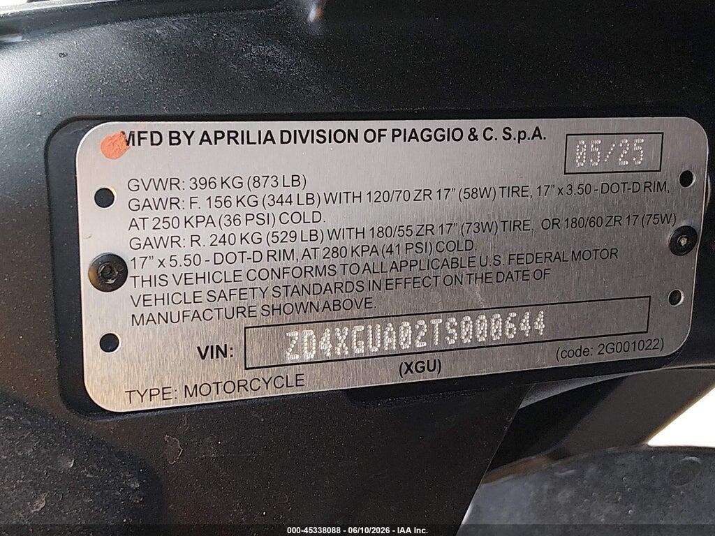ZD4XGUA02TS000644 2026 APRILIA RS photo no. 10