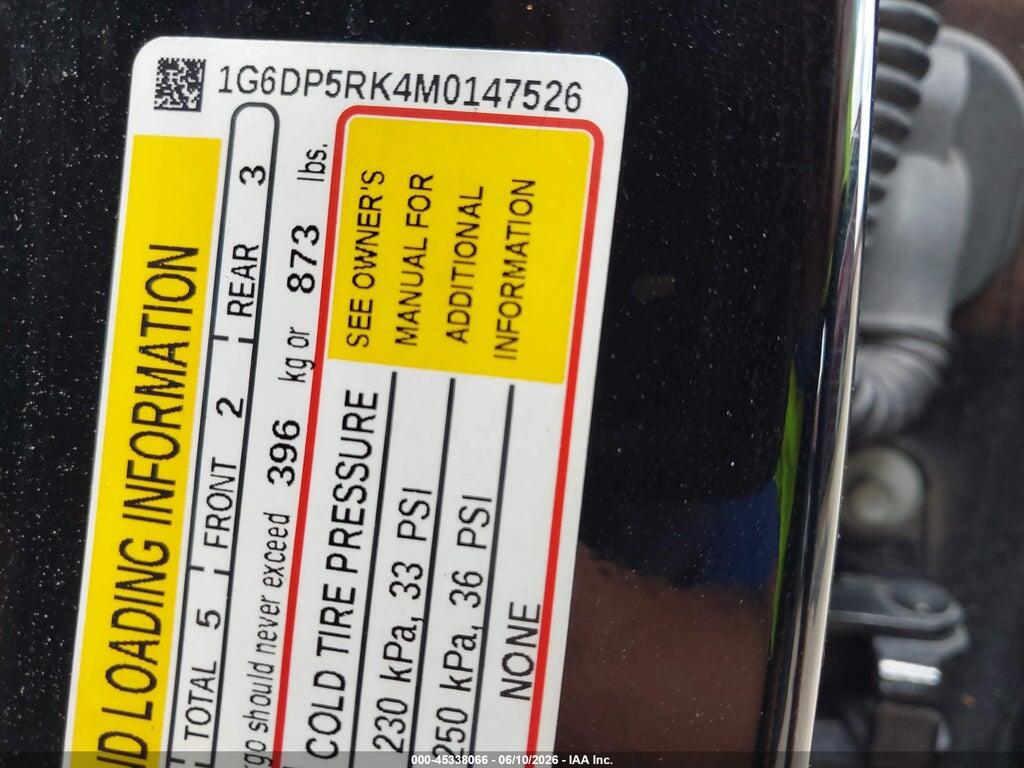 1G6DP5RK4M0147526 2021 CADILLAC CT5 photo no. 9