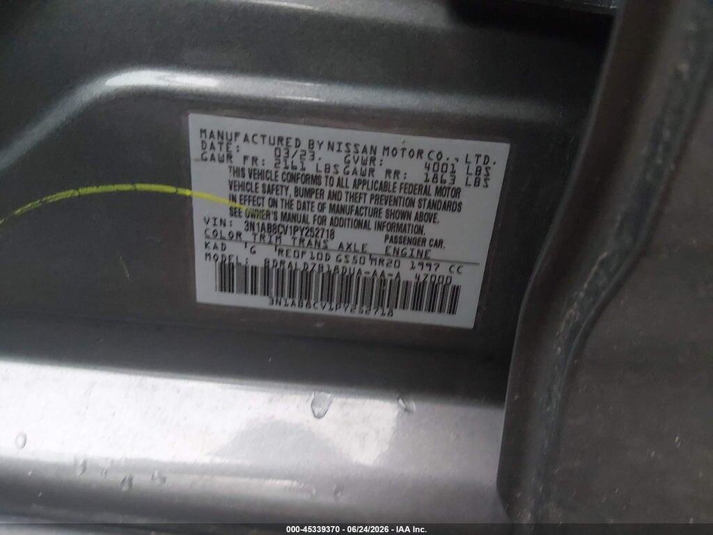 3N1AB8CV1PY252718 2023 NISSAN SENTRA photo no. 9