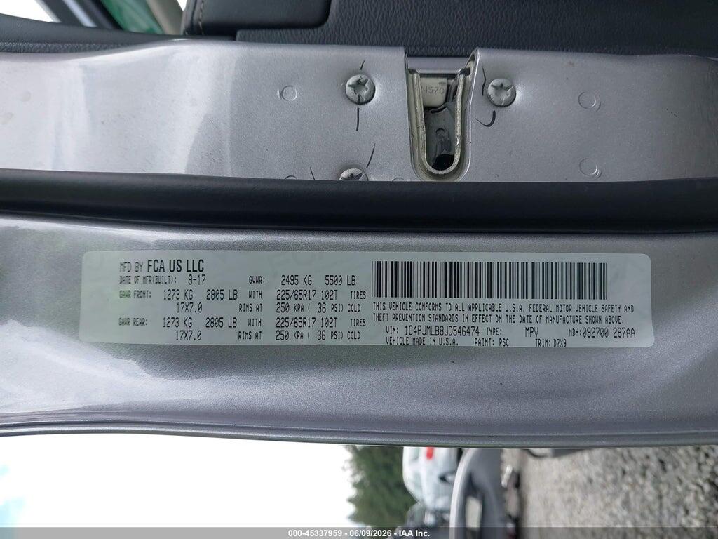 1C4PJMLB8JD546474 2018 JEEP CHEROKEE photo no. 9