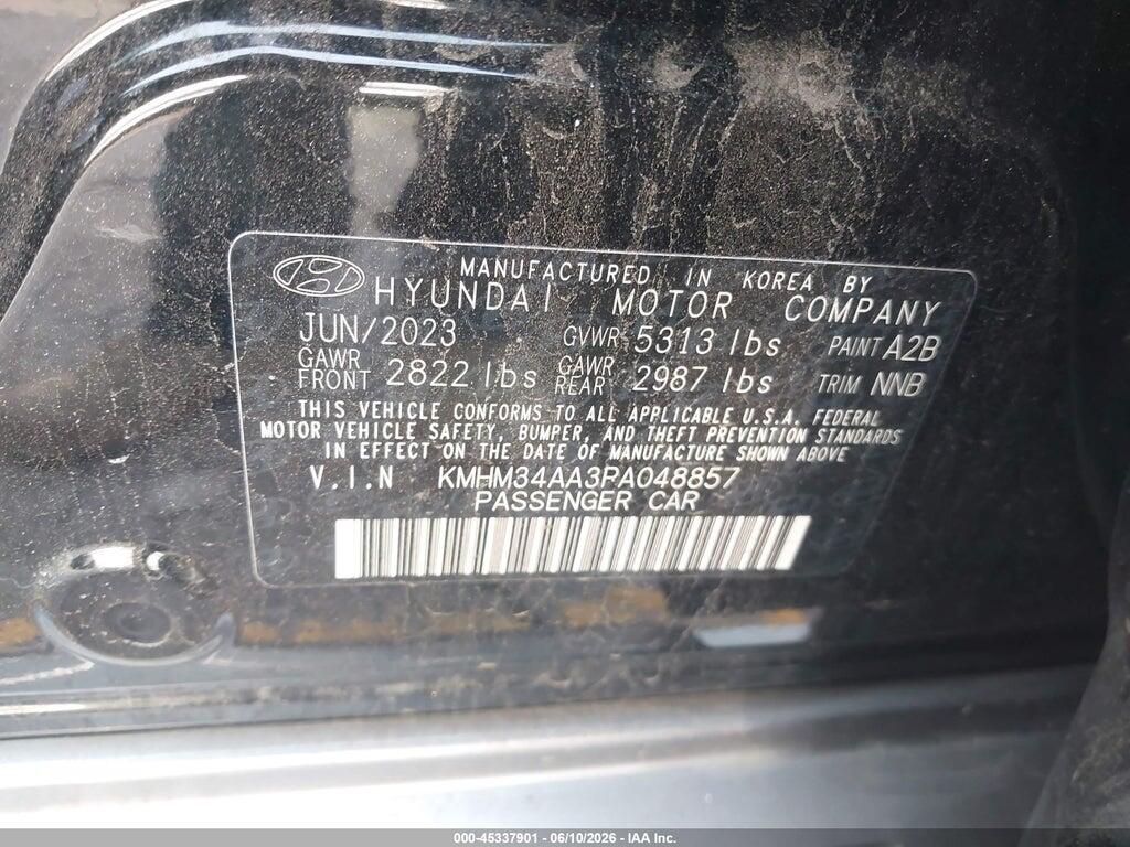 KMHM34AA3PA048857 2023 HYUNDAI IONIQ 6 photo no. 9