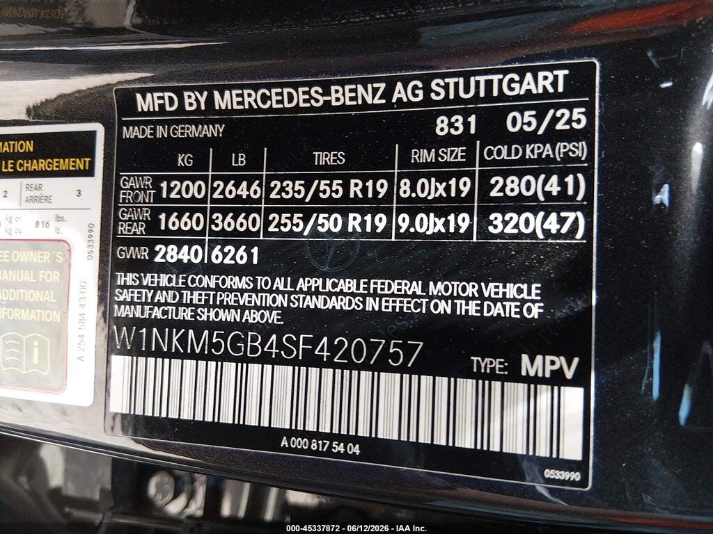 W1NKM5GB4SF420757 2025 MERCEDES-BENZ GLC 350E photo no. 9