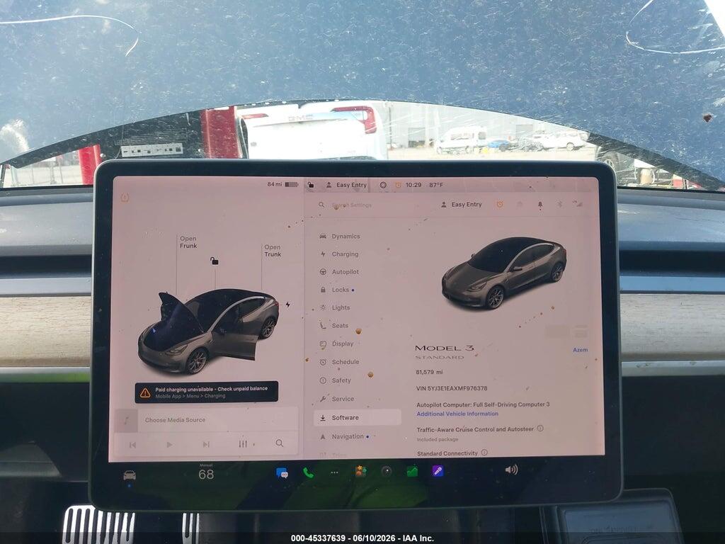 5YJ3E1EAXMF976378 2021 TESLA MODEL 3 photo no. 7