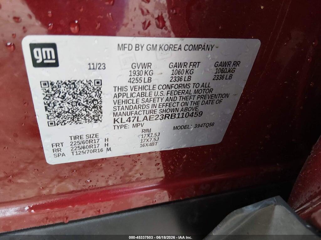 KL47LAE23RB110459 2024 BUICK ENVISTA photo no. 9
