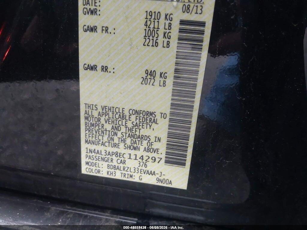 1N4AL3AP8EC114297 2014 NISSAN ALTIMA photo no. 9