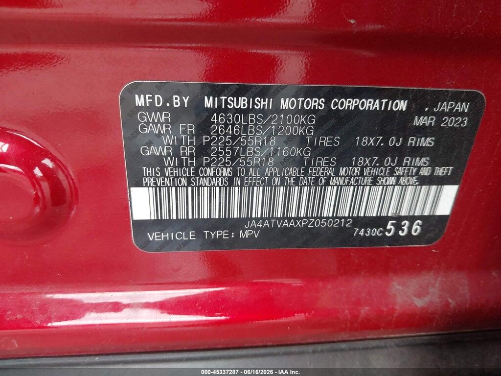 JA4ATVAAXPZ050212 2023 MITSUBISHI ECLIPSE CROSS photo no. 9