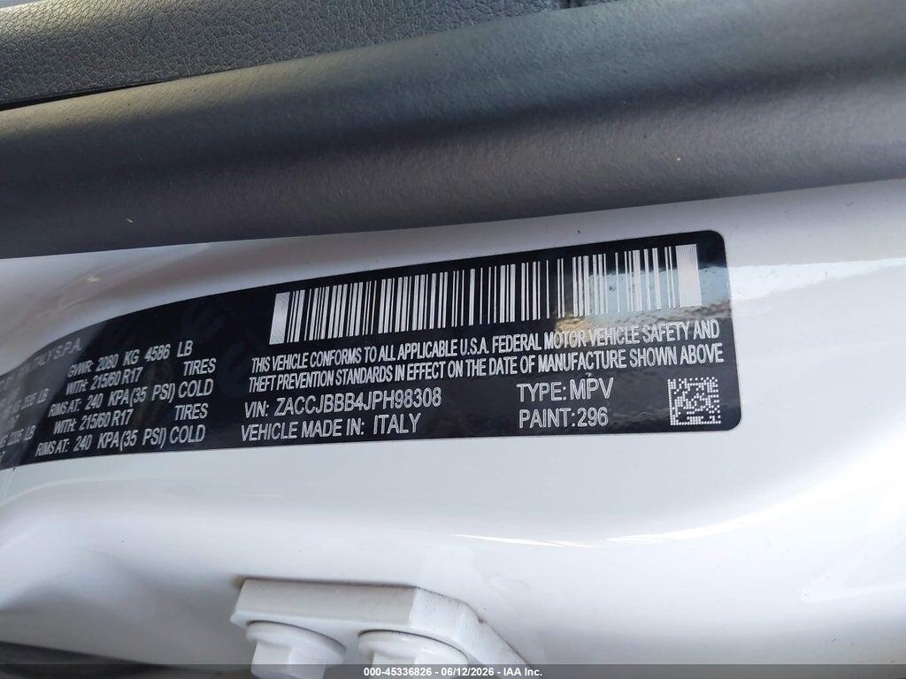 ZACCJBBB4JPH98308 2018 JEEP RENEGADE photo no. 9
