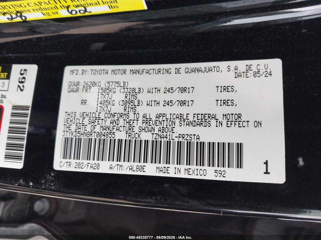 3TYKD5HN8RT004855 2024 TOYOTA TACOMA photo no. 9