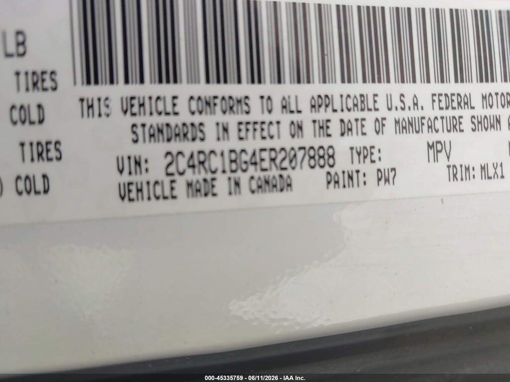 2C4RC1BG4ER207888 2014 CHRYSLER TOWN & COUNTRY photo no. 9