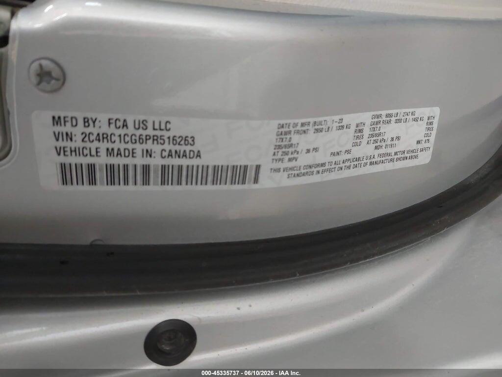 2C4RC1CG6PR516263 2023 CHRYSLER VOYAGER photo no. 9