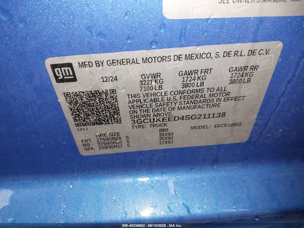 3GCUKEED4SG211138 2025 CHEVROLET SILVERADO 1500 photo no. 9